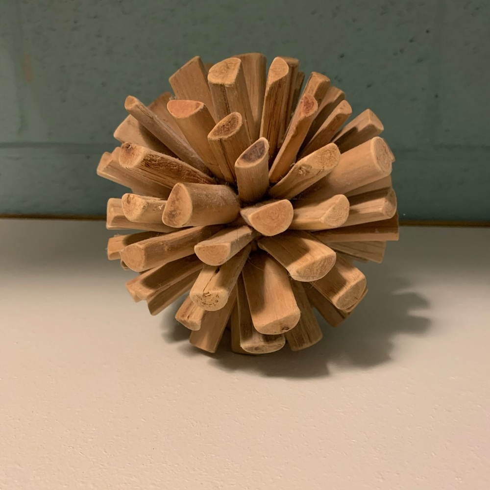 Wooden ball decor